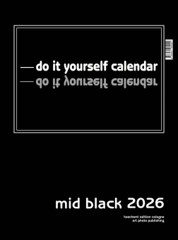 MID BLACK . BLANKOKALENDER DIY  BASTEL  SELBSTGESTALTEN